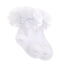 Load image into Gallery viewer, Baby Girls Frilly Ankle Socks Tutu Ribbon