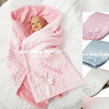 Load image into Gallery viewer, Personalised Baby Blanket Shawl Cosy Sherpa Back X 3 Colours