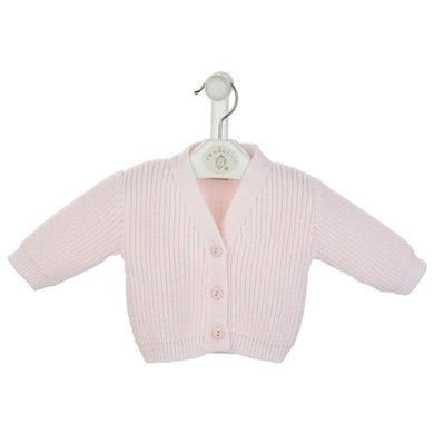 Pink Knitted Baby Cardigan  - Dandelion