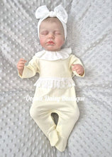 Load image into Gallery viewer, Lemon Soft Cotton Lace Romper Portuguese