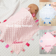 Load image into Gallery viewer, Personalised Baby Blanket with Baby Feet x 4 Colours