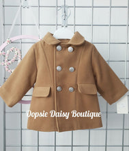 Load image into Gallery viewer, Boys Camel Brown Traditional Style Coat