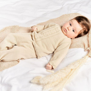 Beige Knitted Trouser Suit - Dandelion