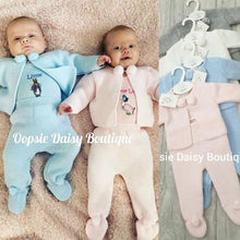 Load image into Gallery viewer, Girls Pink Knitted Pom Pom Suit - Dandelion  All Hats Available Separately
