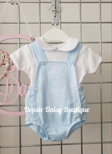 Load image into Gallery viewer, Boys Blue Portuguese Dungaree Sets