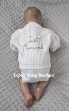 Load image into Gallery viewer, Just Arrived White Ribbed Baby Cardigan,  Choose Colour