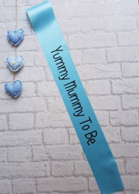 Load image into Gallery viewer, Yummy Mummy Sash Banner -Blue &amp; Pink available - Mum to Be - Baby Shower