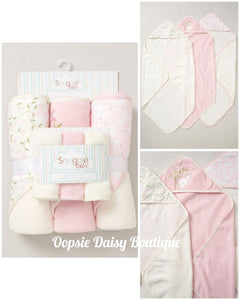 Baby Hooded Towel Set x 6 Piece Bunny Design