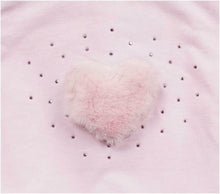 Load image into Gallery viewer, Designer Baby Girls Pink Fur Heart Jog Set
