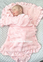 Load image into Gallery viewer, Supersoft Pink Baby Blanket Cosy Fleece Lined