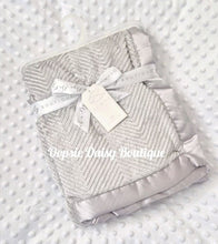 Load image into Gallery viewer, Supersoft Grey Baby Blanket Cosy Fleece Lined
