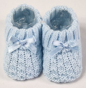 Baby Knitted Booties Size 0-3mth