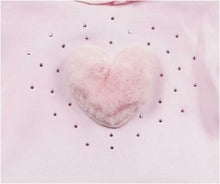 Load image into Gallery viewer, Designer Baby Girls Pink Fur Heart Bloomers Set