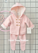 Load image into Gallery viewer, Baby Girls Hooded Pram Suit 2 Piece