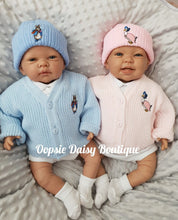 Load image into Gallery viewer, Peter Rabbit Cardigan &amp; Knitted Beanie Hat Sets - Size Newborn