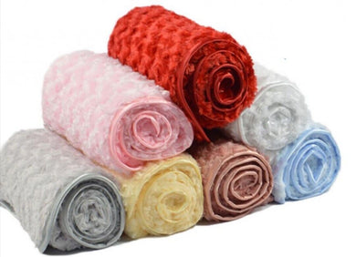 Baby Blanket Supersoft Rosebud Design X 6 Colours
