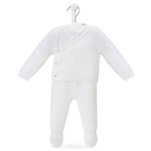 Load image into Gallery viewer, Boys Girls White Wrap Knitted 2 Piece Set Dandelion