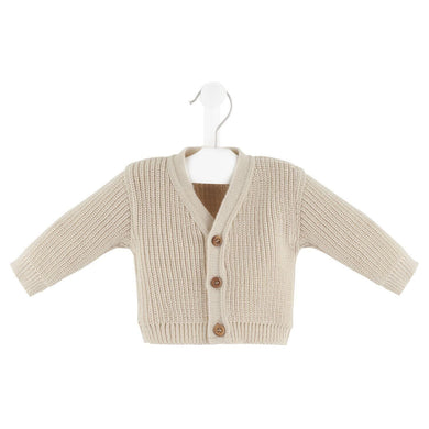 Boys Girls Beige Pebble Cardigan Dandelion