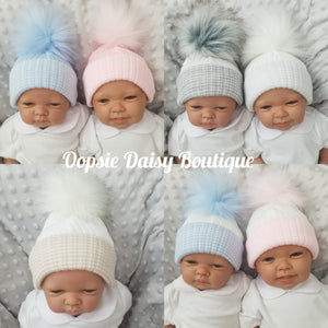 Baby Pom Pom Hats Newborn Kinder Hats
