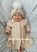 Load image into Gallery viewer, Girls Pearl Button Knitted Pram Coat Dandelion