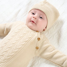 Load image into Gallery viewer, Boys Girls Knitted Romper &amp; Hat Sets Dandelion Unisex