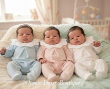 Load image into Gallery viewer, Babies showing scalloped collar details