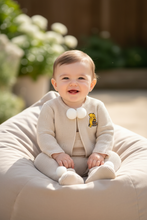 Load image into Gallery viewer, Baby boy beige beanbag