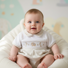 Load image into Gallery viewer, Baby boy front-facing on beanbag