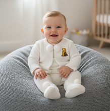 Load image into Gallery viewer, Baby boy grey beanbag