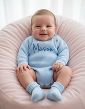 Load image into Gallery viewer, Baby boy in blue outfit option 6