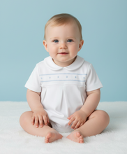 Load image into Gallery viewer, Baby boy in white romper option 8