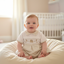 Load image into Gallery viewer, Baby boy on beanbag in nursery