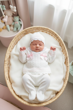 Load image into Gallery viewer, Baby girl in basket - soft nursery