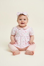 Load image into Gallery viewer, Baby girl in floral dress with footless leggings - Option 3