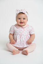 Load image into Gallery viewer, Baby girl in floral dress with footless leggings - Option 5