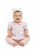 Load image into Gallery viewer, Baby girl in floral dress with footless leggings - Option 6