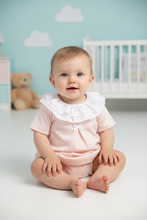 Load image into Gallery viewer, Baby girl in peach outfit option 3