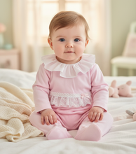 Load image into Gallery viewer, Baby girl in pink romper - Option 9