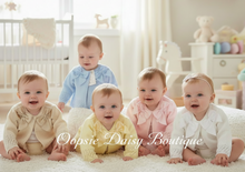 Load image into Gallery viewer, Baby girls in nursery setting wearing cardigans