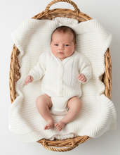 Load image into Gallery viewer, Boys Traditional White Cardigan