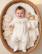 Load image into Gallery viewer, Baby in deep wicker basket