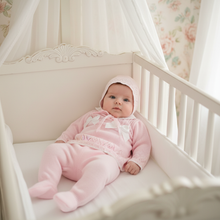 Load image into Gallery viewer, Baby in vintage crib