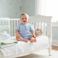 Load image into Gallery viewer, Baby in vintage crib