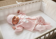 Load image into Gallery viewer, Baby in white crib