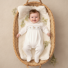 Load image into Gallery viewer, Baby in willow tray basket