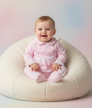 Load image into Gallery viewer, Baby sitting on plush beanbag