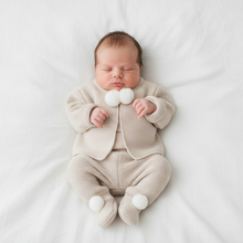 Load image into Gallery viewer, Beige cardigan set - minimalist