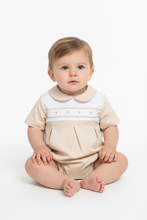 Load image into Gallery viewer, Beige Romper Baby Boy Model 1