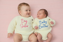 Load image into Gallery viewer, Big Sister &amp; Baby Brother - Pink Background