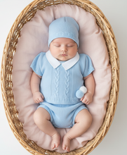 Load image into Gallery viewer, Blue pom pom correct placement blush basket